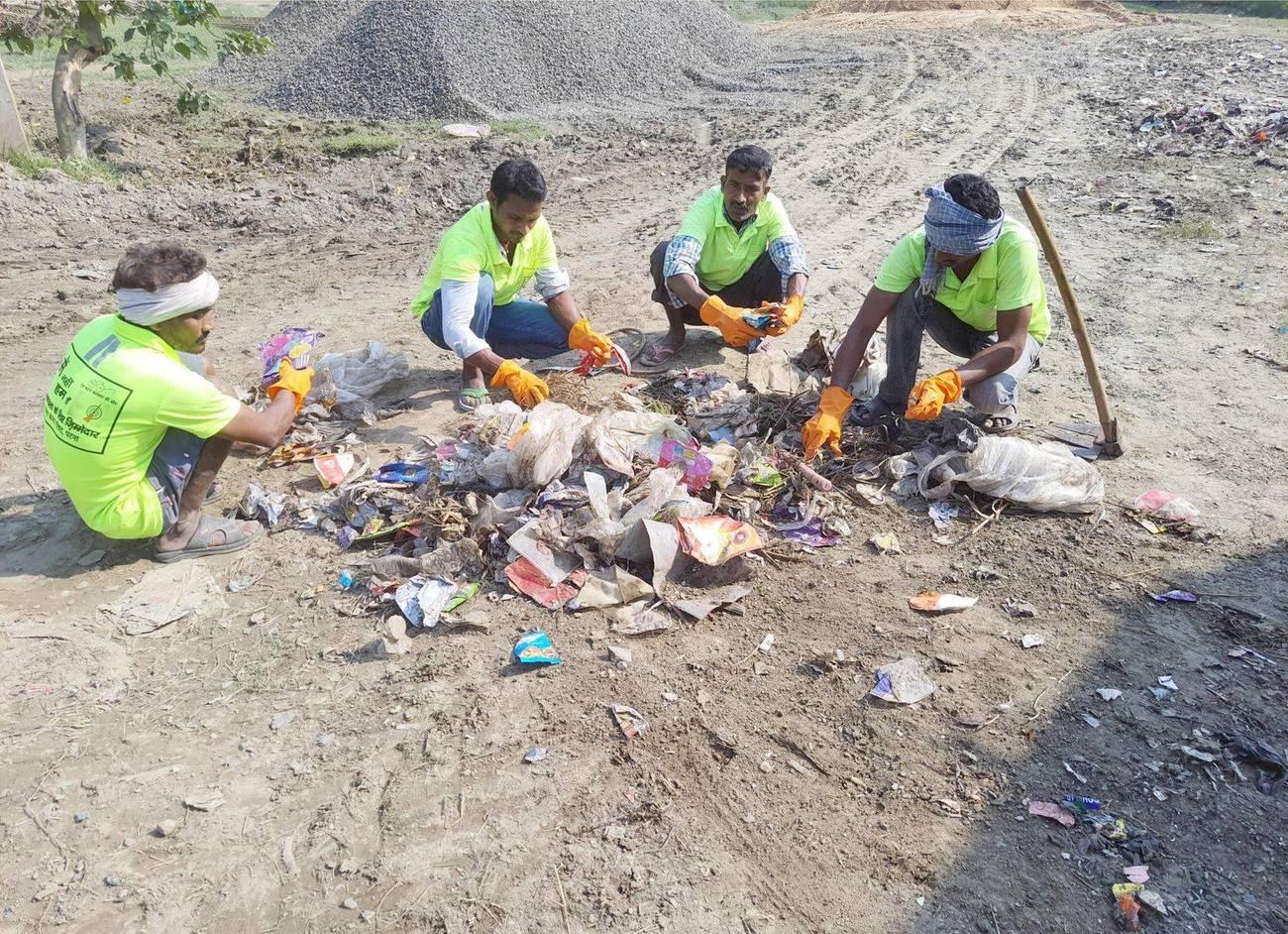 Solid waste management fieldwork in Patna, Bihar